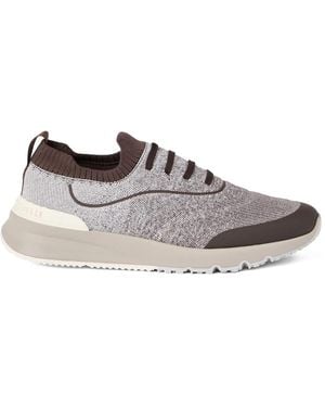 Brunello Cucinelli Knitted Trainers - Grey