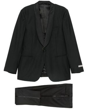 Canali Shawl-Lapel Suit - Black