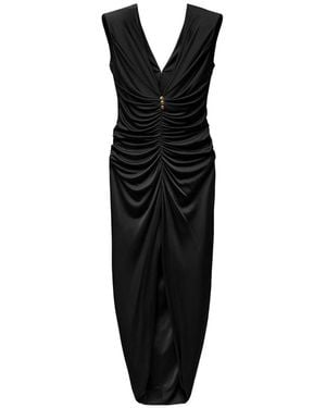 Versace Viscose-Jersey Gown - Black