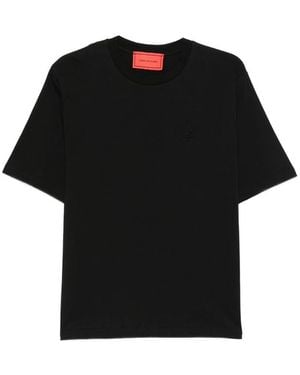 Vision Of Super Crew-Neck Embossed T-Shirt - Black