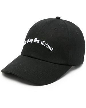 DAGGER Slogan-Embroidered Baseball Cap - Black