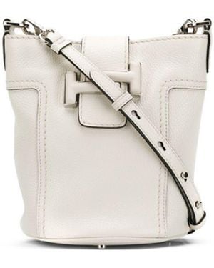 Tod's Double T Mini Bucket Bag - White