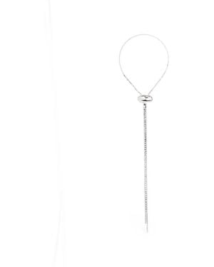 LAG World Moon Tie Necklace - White
