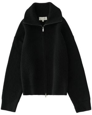 Studio Nicholson Sandos Ribbed-Knit Cardigan - Black