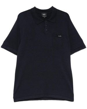 A.P.C. Polo Shirts - Blue