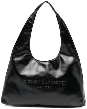 Alexander Wang Logo-Detail Shoulder Bag - Black
