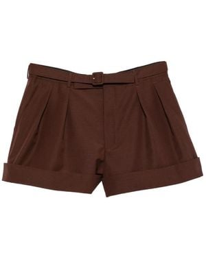 Saint Laurent Short Shorts - Brown