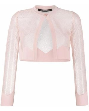 Antonino Valenti Cropped Wide-Leg Pants - Pink
