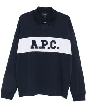 A.P.C. Polo Shirts - Blue