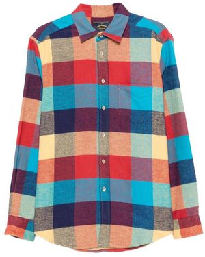 Portuguese Flannel Check Flannel Shirt - Blue