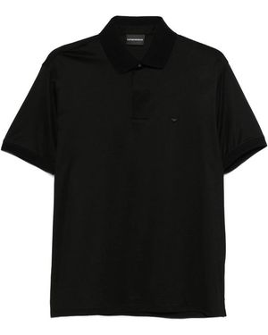 Emporio Armani Jumper With Contrast Collar - Black