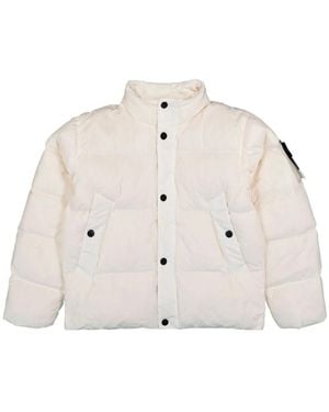 Stone Island 4100109 Crinkle Reps Ny Jacket - White