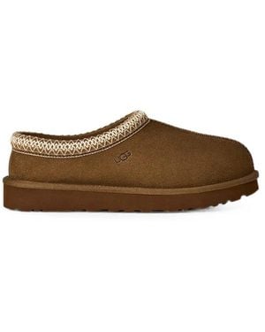 UGG Tasman Embroidered Slippers - Brown