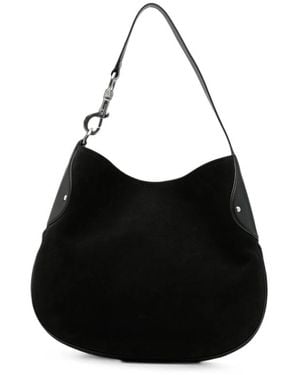 Mulberry Suede Leather Tote Bag - Black