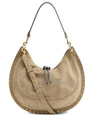Isabel Marant Oskan Soft L Suede Bag - Natural