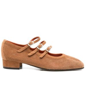 CAREL PARIS Ariana Buckled Court Shoes - Brown