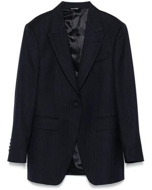 Eraldo Pinstriped Blazer - Blue