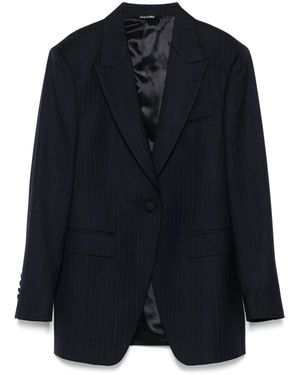 Eraldo Pinstriped Blazer - Blue