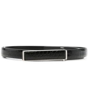 Tom Ford Textured Buckle Belt - Black