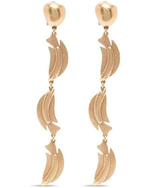 Cult Gaia Neemo Trio Fish-Pendant Drop Earrings - Metallic