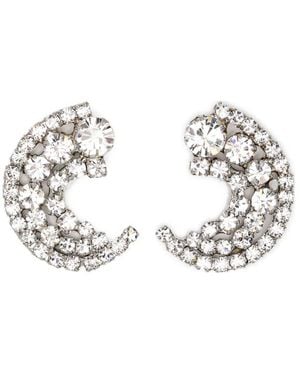 Jennifer Behr Crystal-Embellished Earrings - White