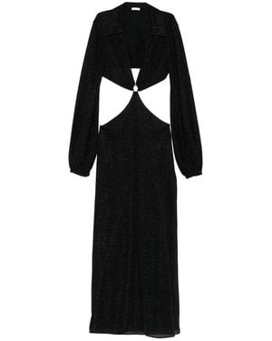 Oséree Cutout Detail Maxi Dress - Black