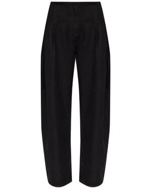 IRO Pleated Wide-Leg Trousers - Black