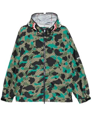 A Bathing Ape X Kazuki Kuraishi Long-Sleeves Jacket - Green