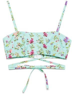 PAOLA ZUIN Bralette Top - Blue