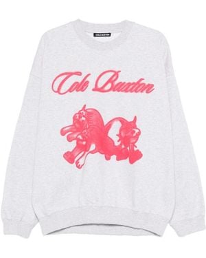 Cole Buxton Graphic-Print Jumper - White