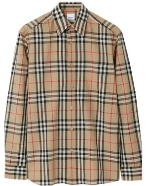 Burberry Check Cotton Shirt - Multicolour