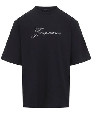 Jacquemus Logo-Print T-Shirt - Blue