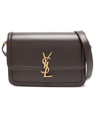 Saint Laurent Medium Solferino Satchel Bag - Grey