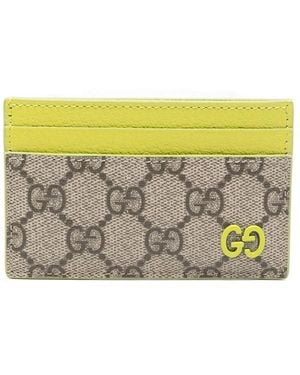 Gucci Gg Supreme Cardholder - Gray