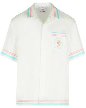 CASABLANCA Short Sleeve Shirts - White