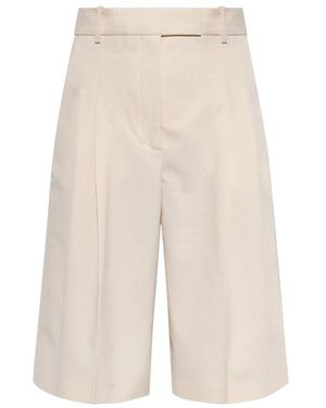 By Malene Birger Cymbaria Pleated Shorts - Natural