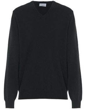 Malo V-Neck Cashmere Jumper - Black