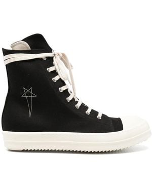 Rick Owens High-Top Trainers - Black