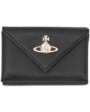 Vivienne Westwood Envelope Leather Wallet - Black