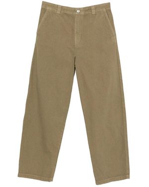 A.P.C. A. P.C. Buttoned Straight Pants - Green