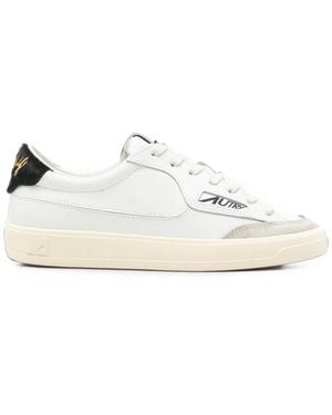 Autry Windscape Pony-Hair Heel-Counter Sneakers - White