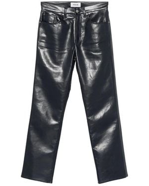 Agolde Lana Straight-Leg Trousers - Grey
