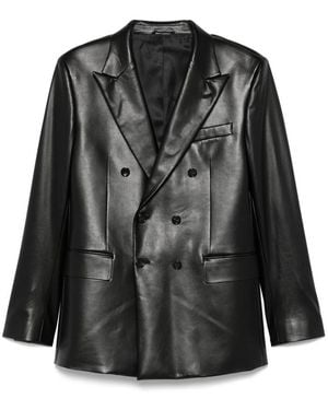 Eraldo Faux-Leather Jacket - Black