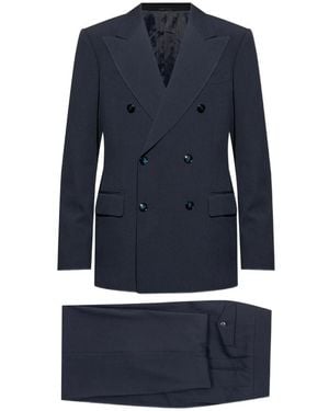 Giorgio Armani Double-Breasted Suit - Blue