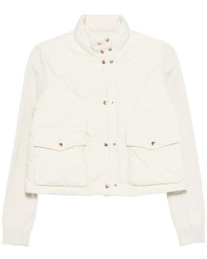 Moncler Quilted Pocketed Jacket - White