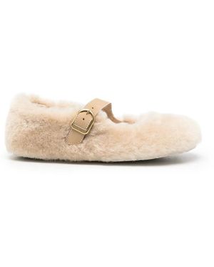 Birkenstock Saint Clarita Buckle-Fastening Loafers - Natural