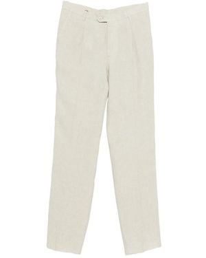 Etro Belt-Loop Pleated Pants - White