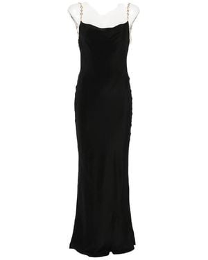 Cult Gaia Macelyn Chain-Strap Cowl-Neck Maxi Dress - Black