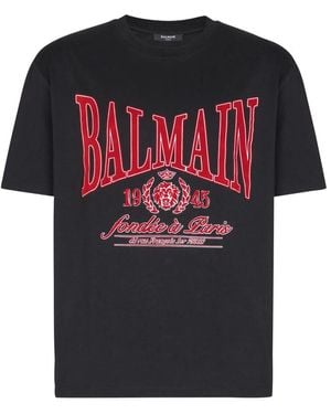 Balmain Logo-Print T-Shirt - Black
