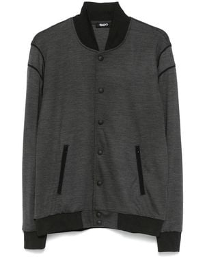 Eraldo Merino-Wool Bomber Jacket - Black